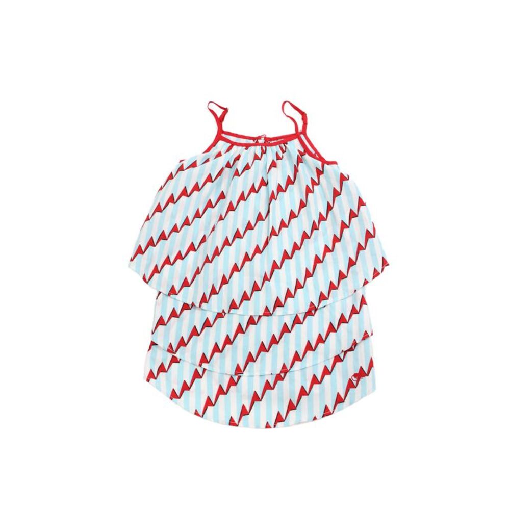 Little Marc Jacobs Girls Geometric Tank Dress Blue Size 5